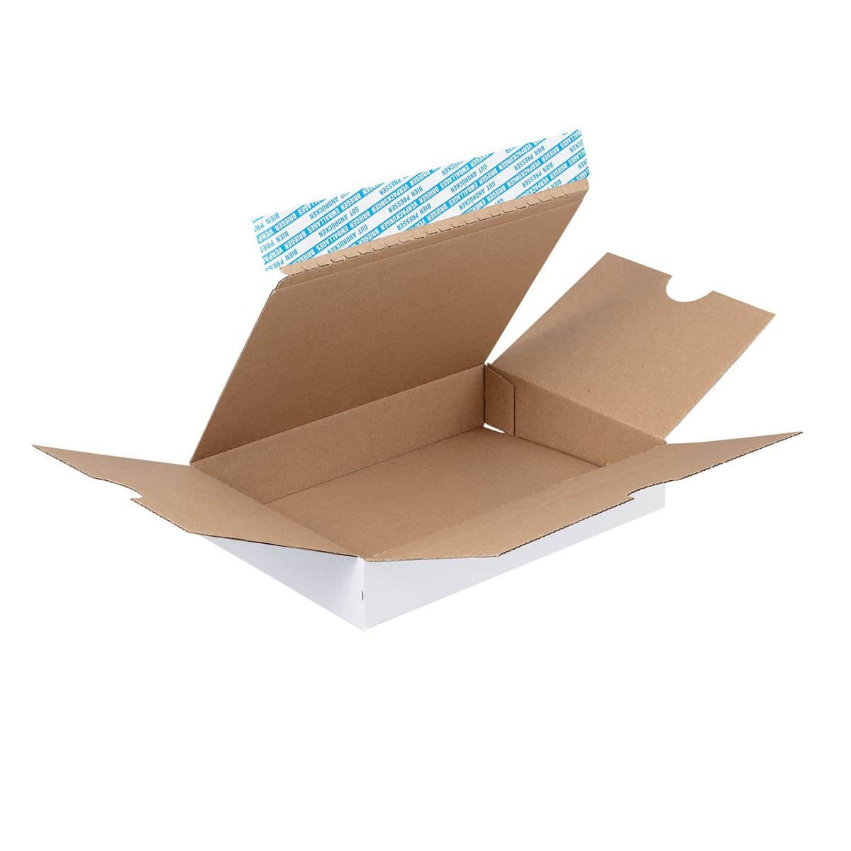 Emballage carton imprimée e-commerce avec bande d'arrachage