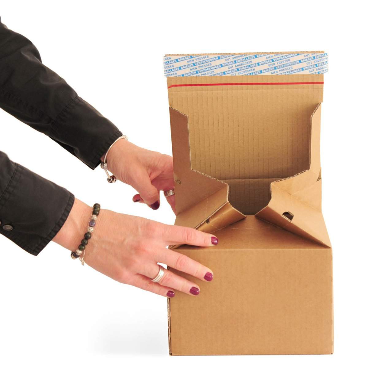 Eco-Varibox-Brieger-12 Box mit Selbstklebeverschluss