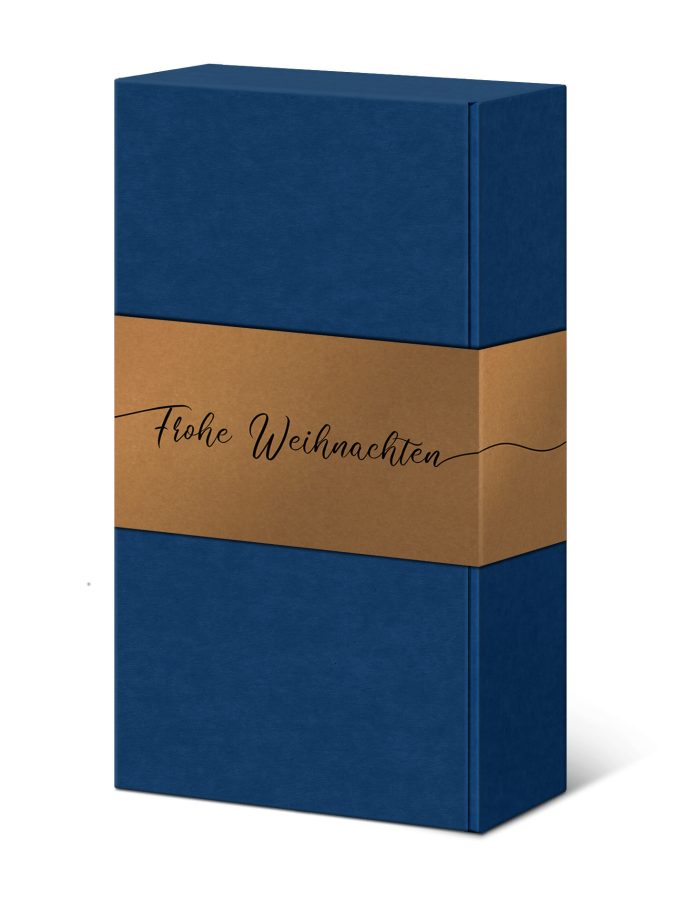 Bandeau, "Frohe Weihnachten", 2 bouteilles